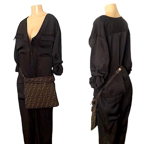 Fendi Zucca Print Convertible Crossbody Fanny Pack Shoulder Bag - Picture 7 of 16